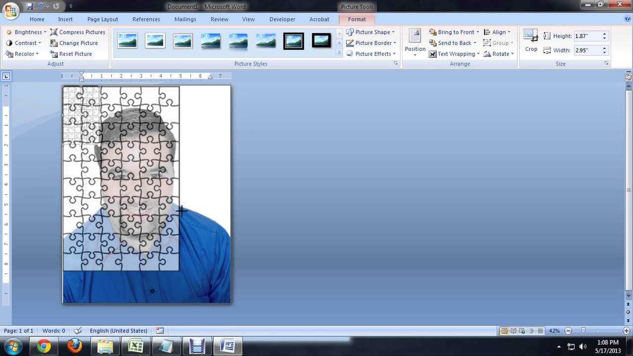 How To Create Jigsaw Puzzles In Microsoft Word, Powerpoint Or Publisher :  Tech Niche With Jigsaw Puzzle Template For Word