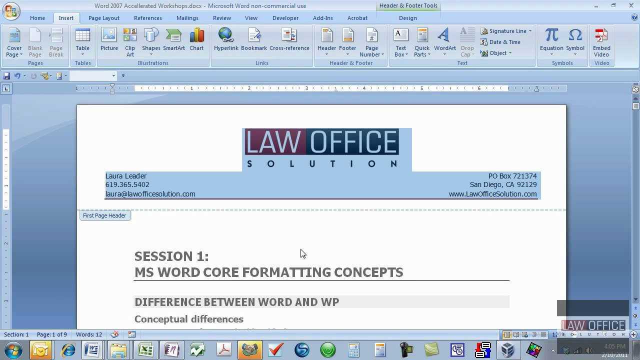 How To Create Letterhead On Word – Hizir.kaptanband.co With How To Create A Letterhead Template In Word