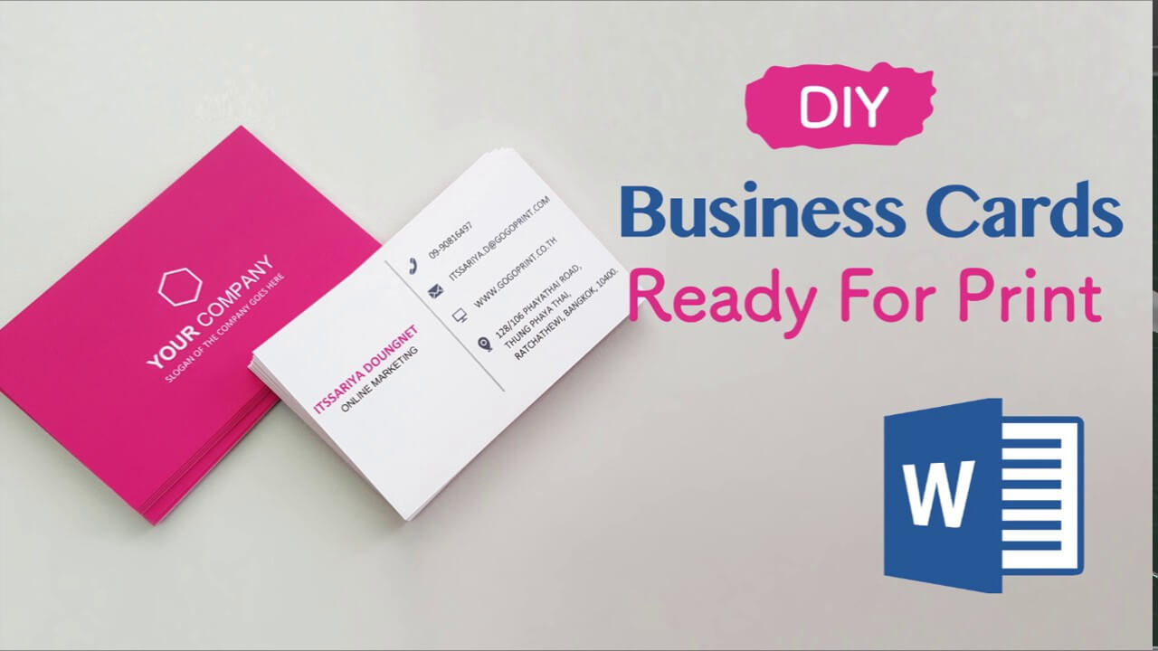 How To Create Your Business Cards In Word – Professional And Print Ready In  4 Easy Steps! With 2 Sided Business Card Template Word