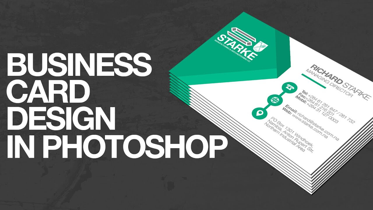 How To Design A Business Card In Photoshop Within Create Business Card Template Photoshop