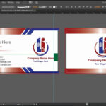 How To Design A Double Sided Business Card In Adobe Illustrator Cc, Cs6, Cs5 in Double Sided Business Card Template Illustrator