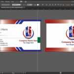 How To Design A Double Sided Business Card In Adobe Illustrator Cc, Cs6, Cs5 In Double Sided Business Card Template Illustrator