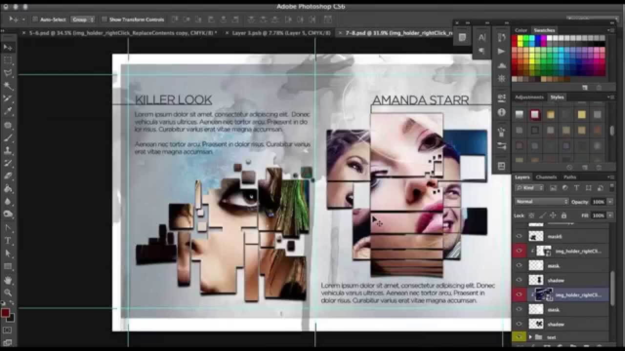 How To Design A Progessional 12 Page Brochure In Photoshop Within 12 Page Brochure Template