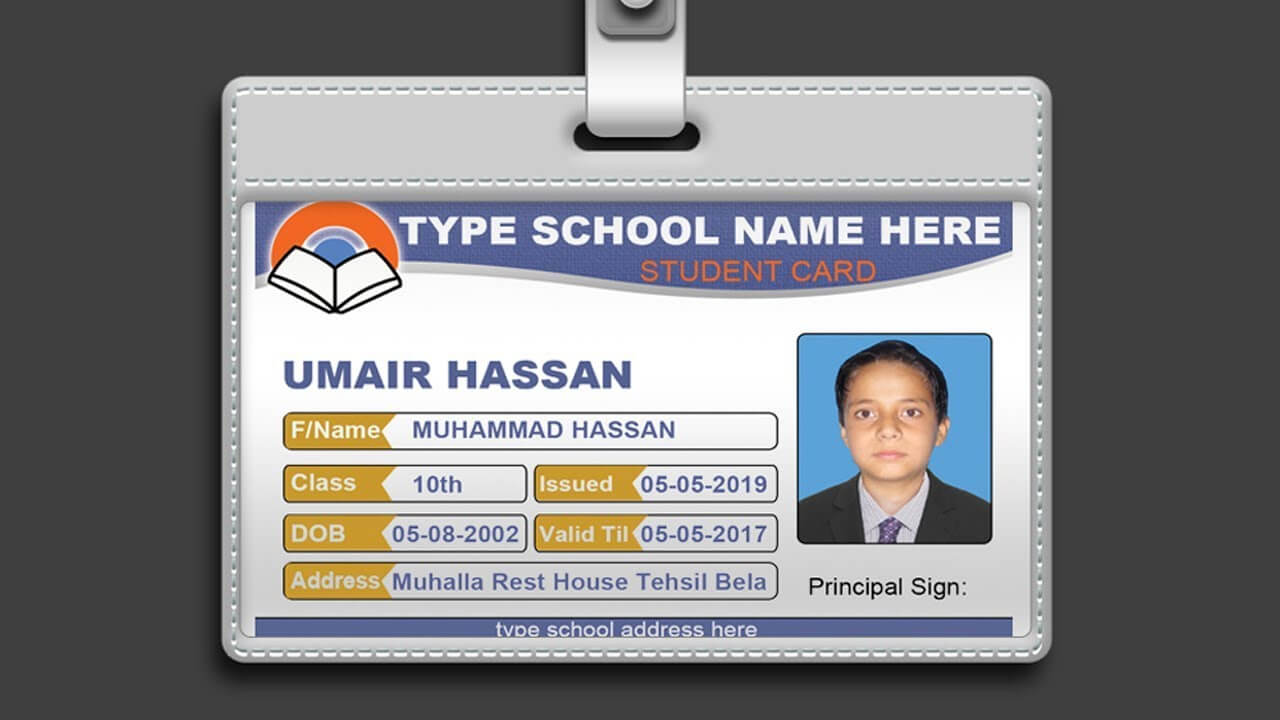 How To Design Id Card In Photoshop + Psd Free Download In Photographer Id Card Template