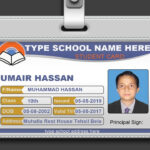 How To Design Id Card In Photoshop + Psd Free Download with College Id Card Template Psd