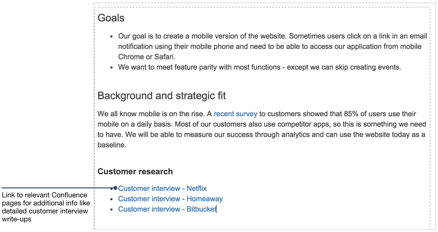 How To Document Product Requirements In Confluence Throughout Product Requirements Document Template Word