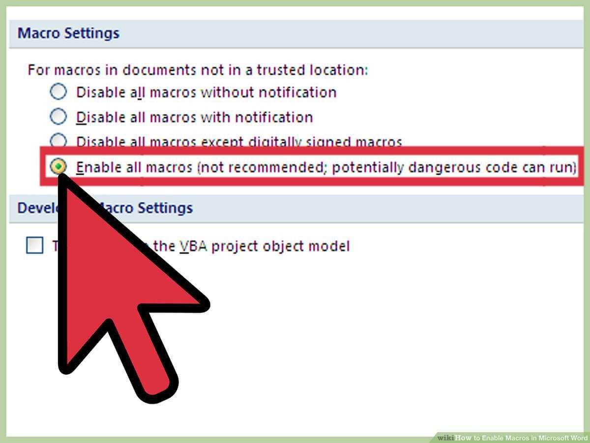 How To Enable Macros In Microsoft Word: 7 Steps (With Pictures) Pertaining To Word Macro Enabled Template
