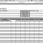 How To Fill In A Free Travel Expense Report | Pdf | Excel In Expense Report Template Excel 2010