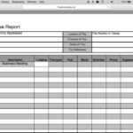 How To Fill In A Free Travel Expense Report | Pdf | Excel Regarding Microsoft Word Expense Report Template