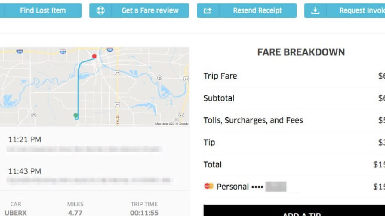How To Find Your Uber Receipt For Any Trip – Ridester With Fake Credit Card Receipt Template