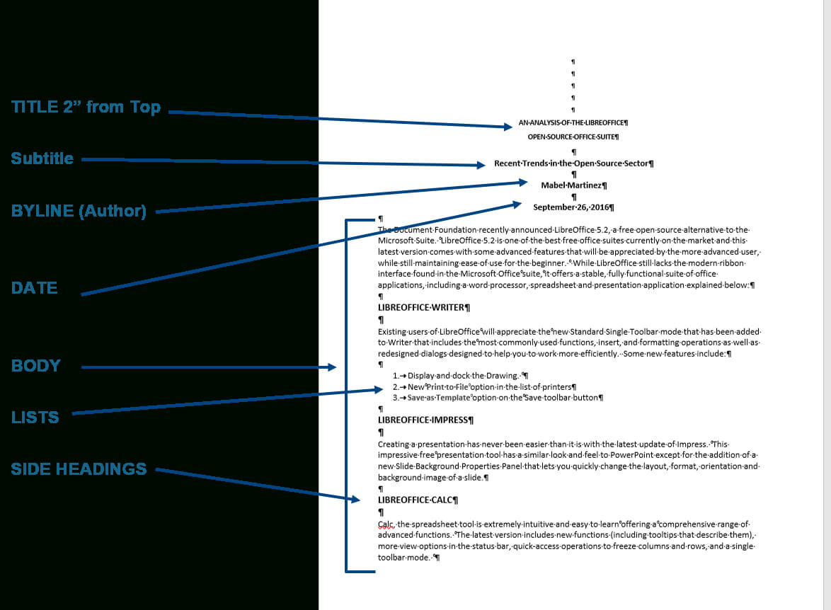 How To Format A Simple Business Report – Office Skills Blog Intended For Simple Business Report Template