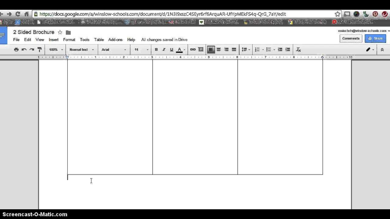 How To Make 2 Sided Brochure With Google Docs For Google Drive Templates Brochure