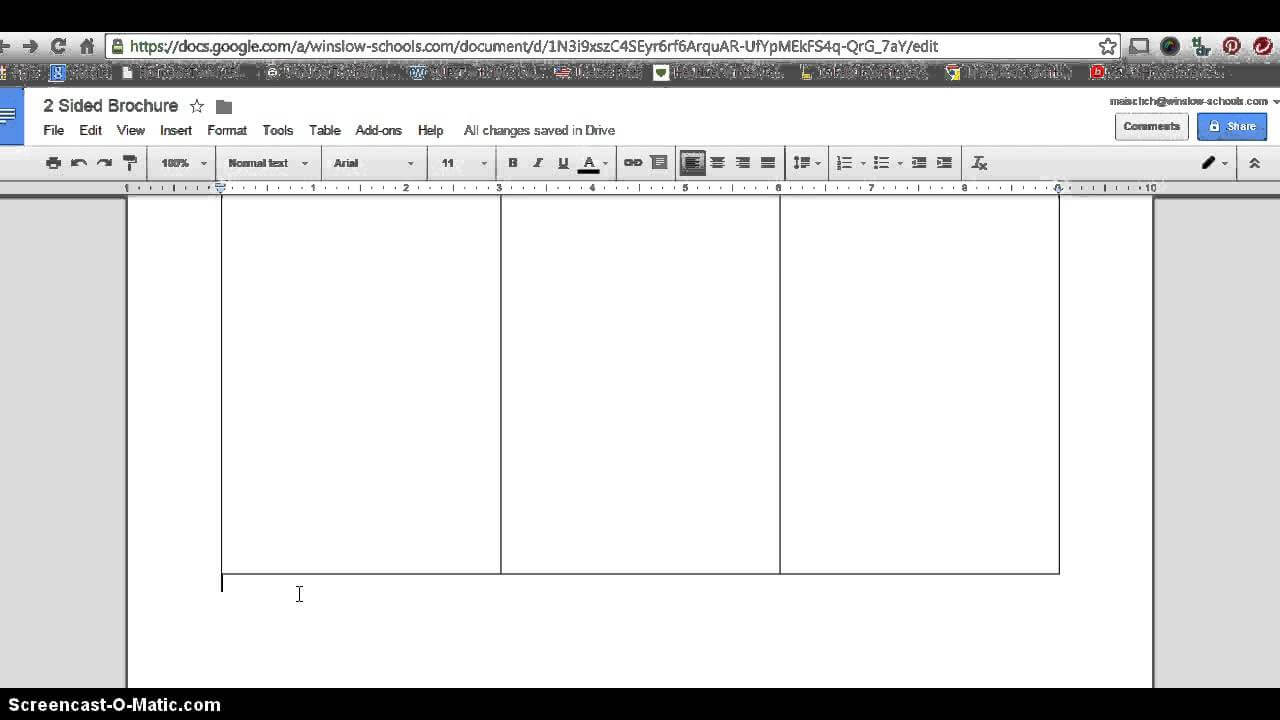 How To Make 2 Sided Brochure With Google Docs Intended For Google Doc Brochure Template
