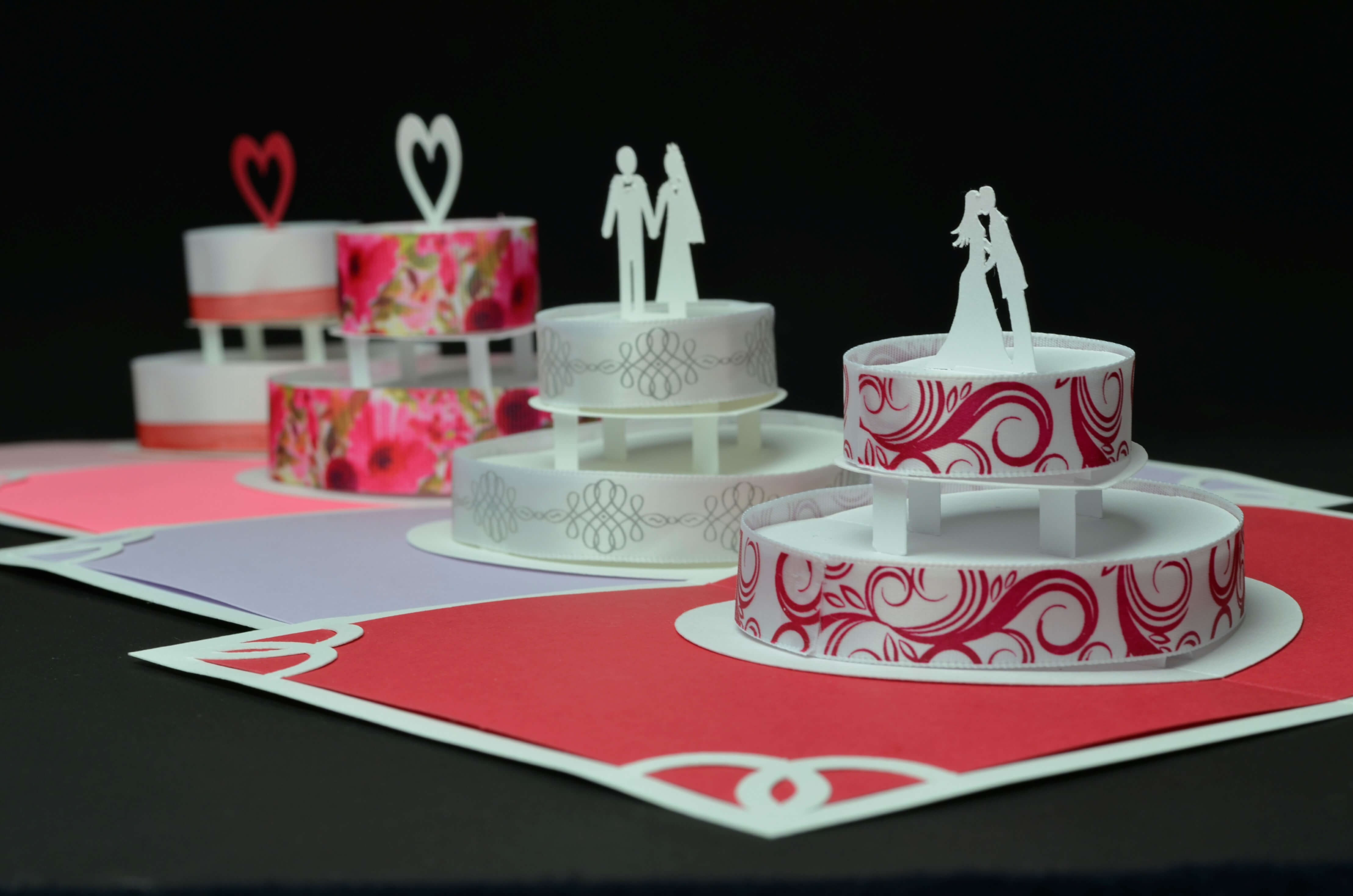 How To Make A Birthday Cake Or Wedding Cake Pop Up Card In Wedding Pop Up Card Template Free