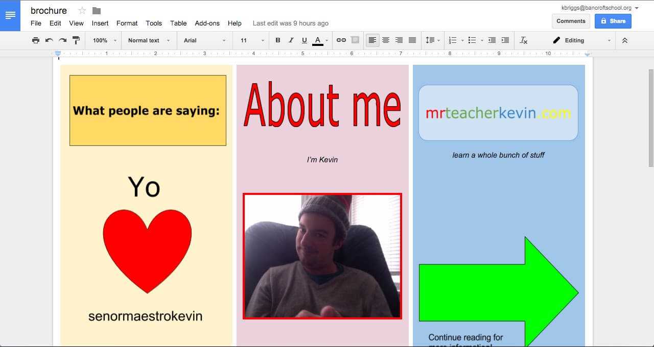 How To Make A Brochure In Google Docs Intended For Brochure Template Google Docs