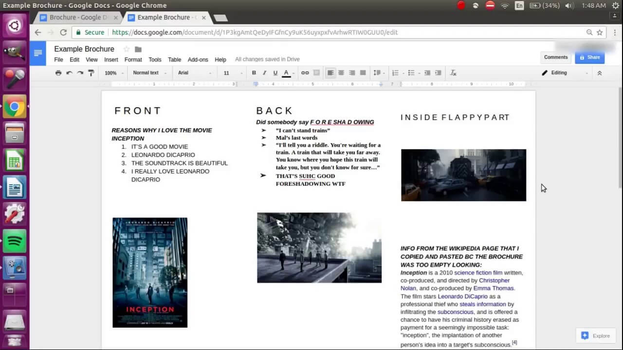 How To Make A Brochure On Google Docs With Google Docs Travel Brochure Template