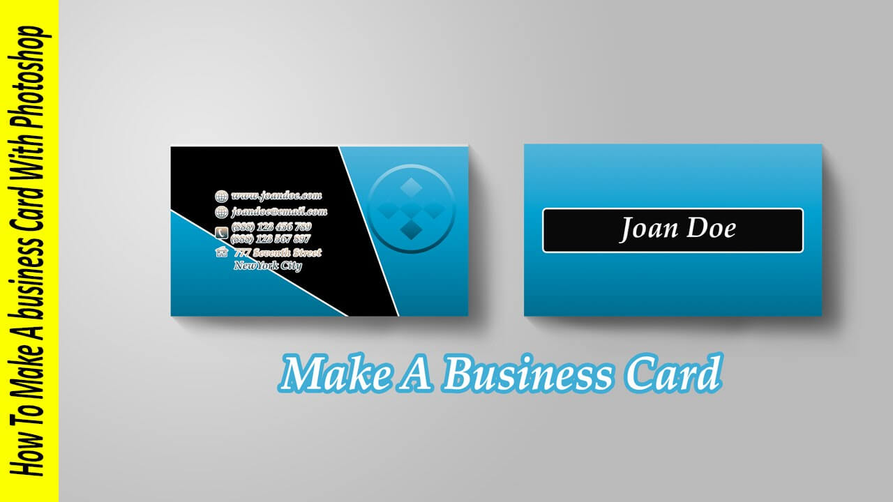 How To Make A Business Card In Photoshop With Business Card Template Photoshop Cs6