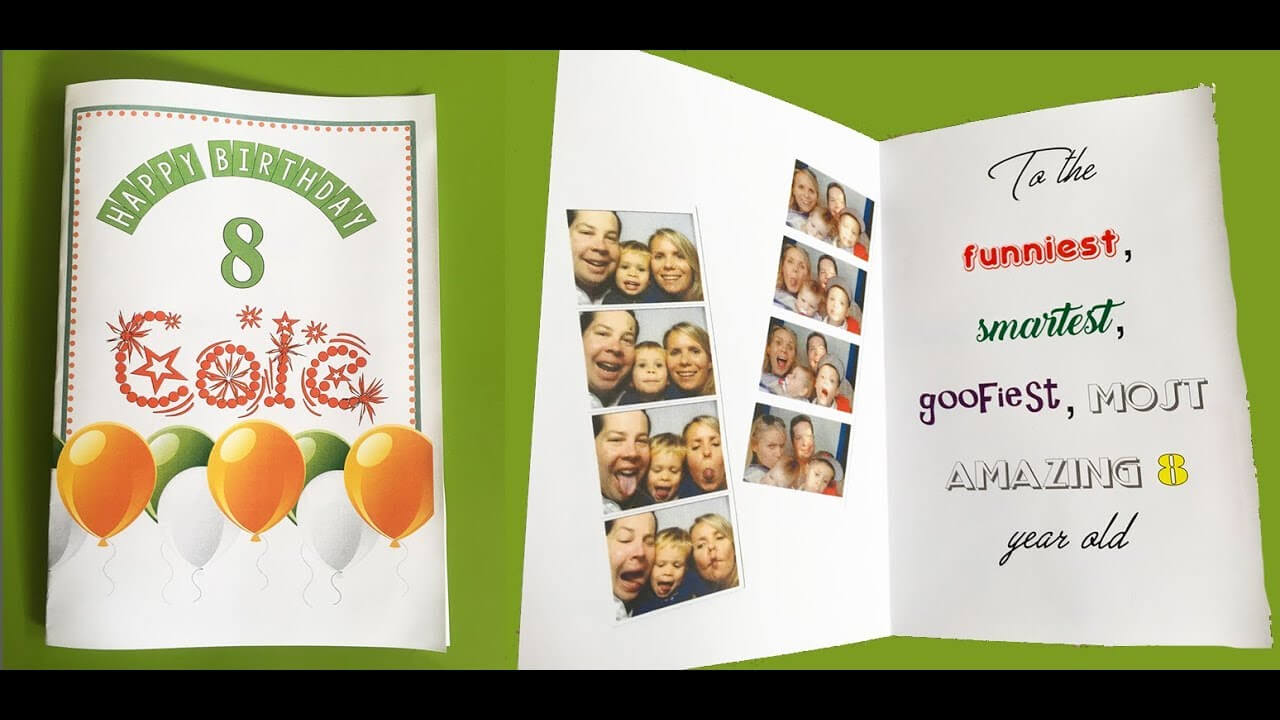 How To Make A Foldable Birthday Card With Ms Word With Foldable Card Template Word