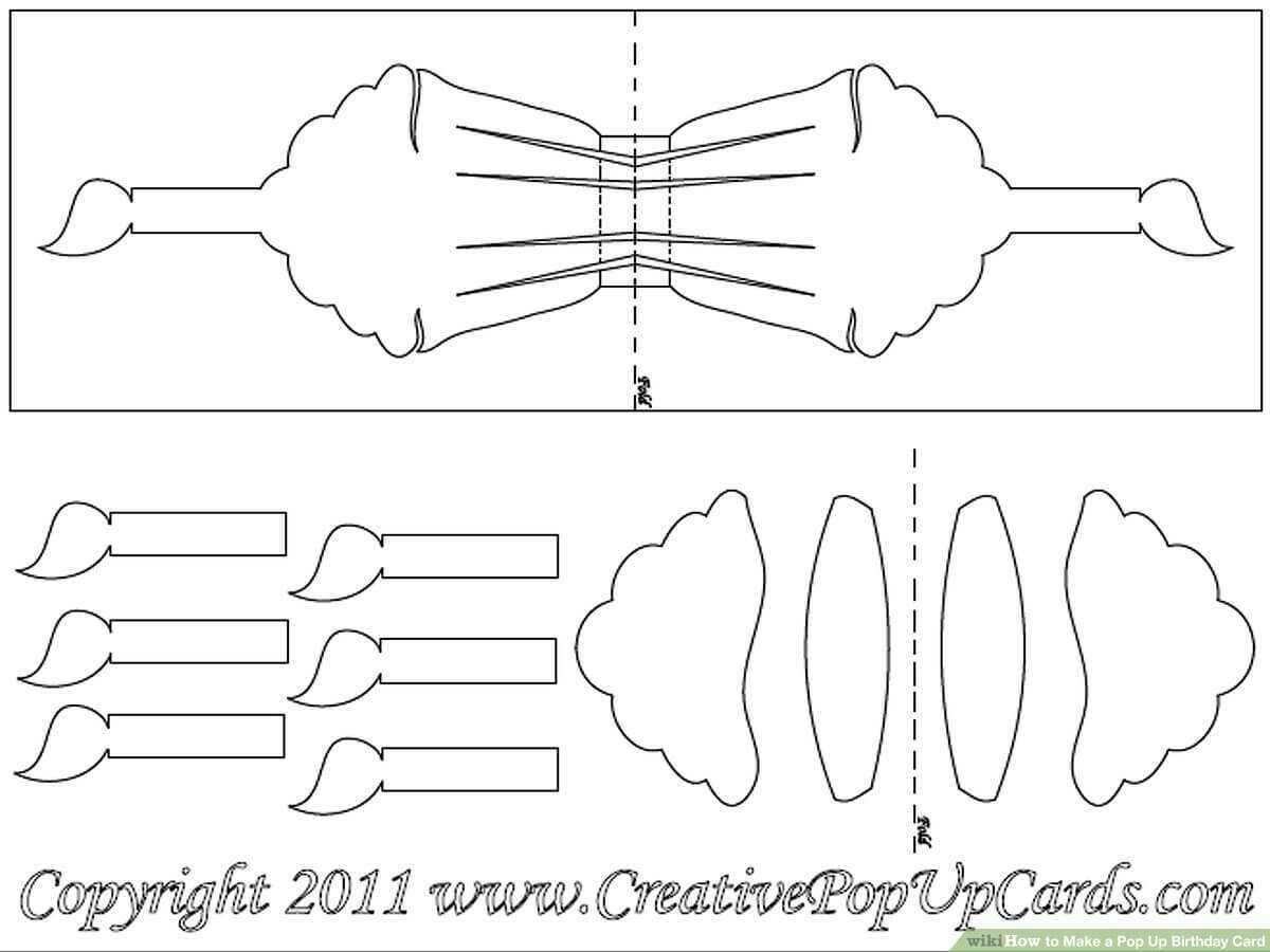 How To Make A Pop Up Birthday Card: 13 Steps (With Pictures) With Regard To Templates For Pop Up Cards Free