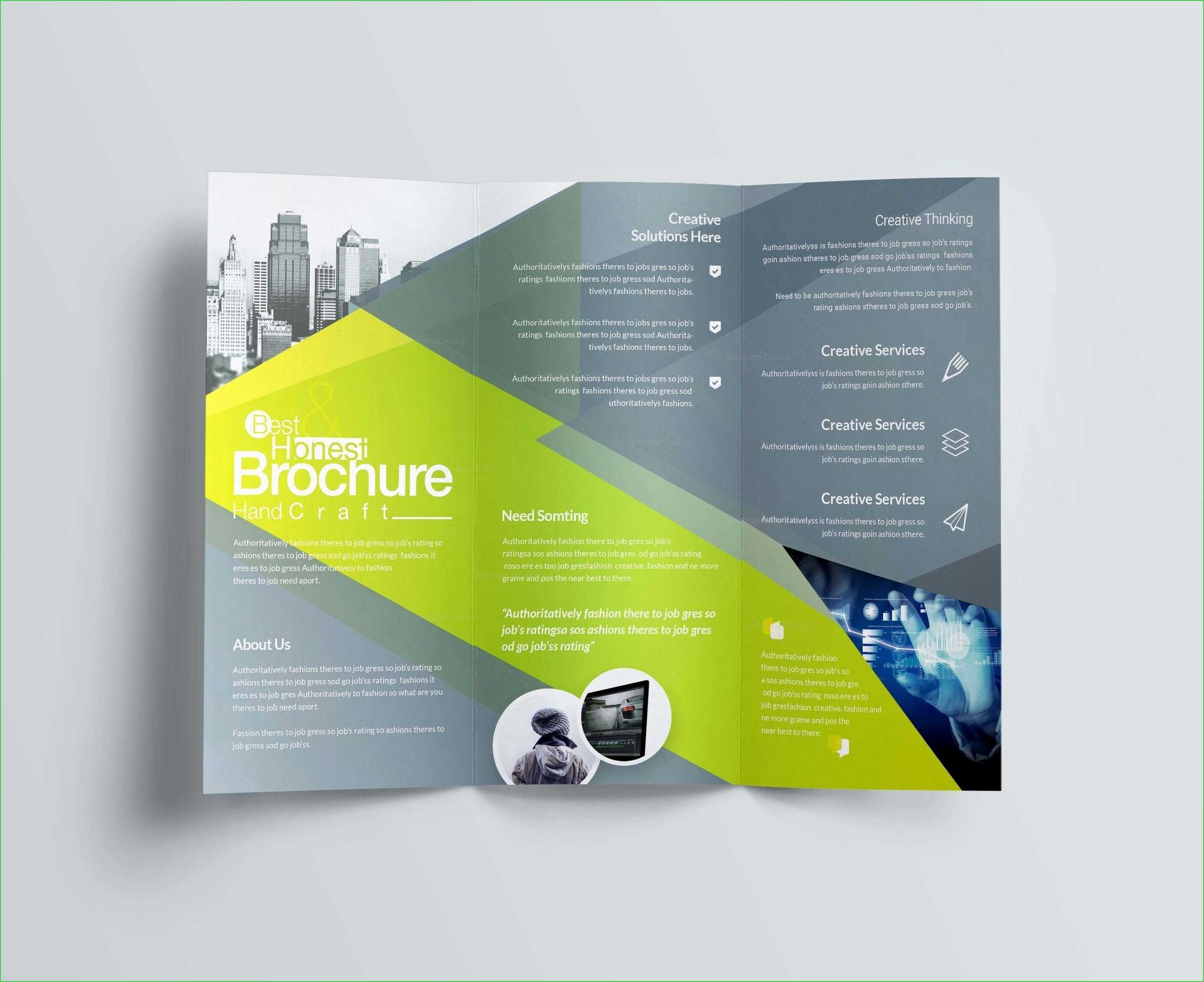 How To Make A Trifold Brochure In Powerpoint - Carlynstudio Throughout Free Online Tri Fold Brochure Template