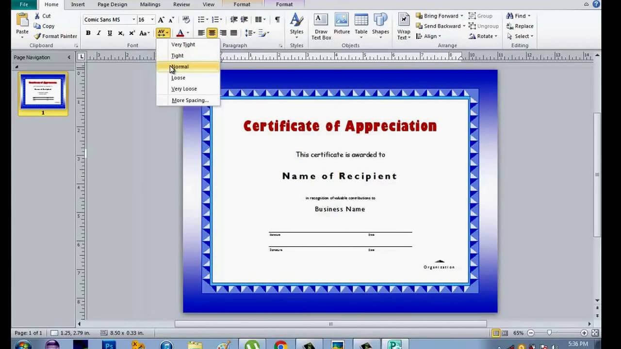 How To Make Certificate Using Microsoft Publisher Pertaining To Award Certificate Templates Word 2007