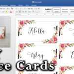 How To Make Diy Place Cards With Mail Merge In Ms Word And Adobe Illustrator Regarding Tent Name Card Template Word