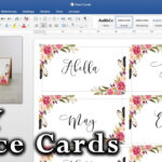 How To Make Diy Place Cards With Mail Merge In Ms Word And Adobe Illustrator With Wedding Place Card Template Free Word