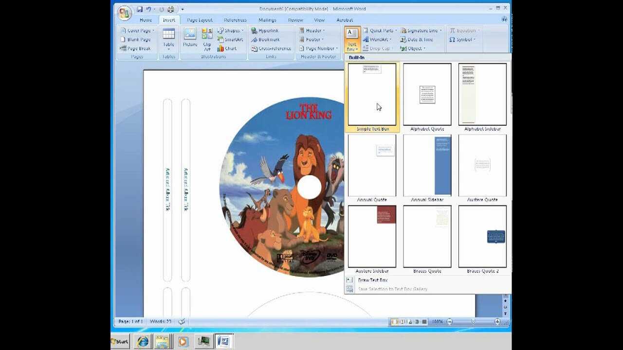 How To Make Labels For Cd Dvd Disc Within Blank Cd Template Word