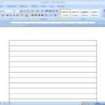 How To Make Lined Paper In Word 2007: 4 Steps (With Pictures) For College Ruled Lined Paper Template Word 2007