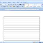 How To Make Lined Paper In Word 2007: 4 Steps (With Pictures) intended for Microsoft Word Lined Paper Template