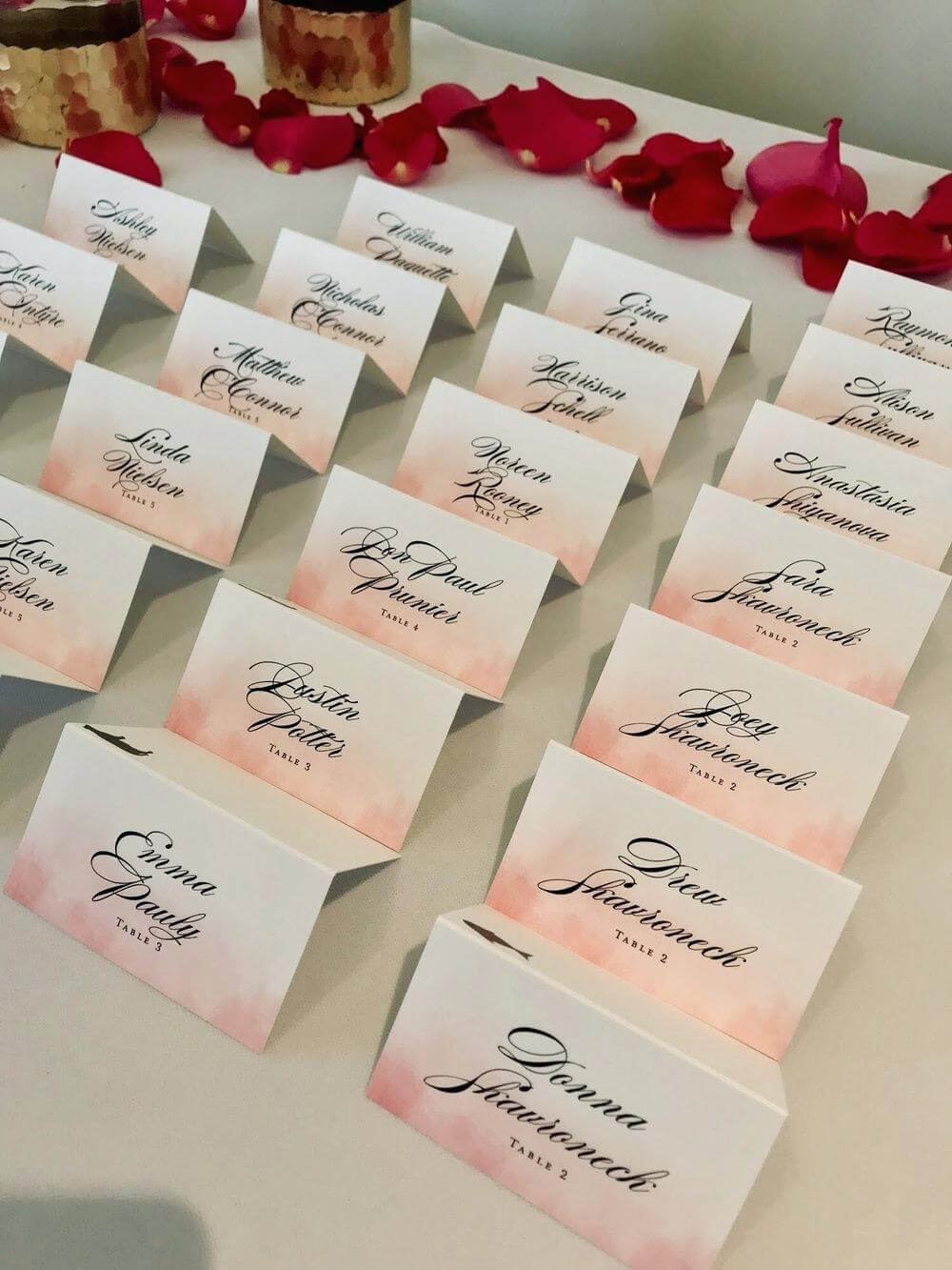 How To Make Place Cards Inside Michaels Place Card Template