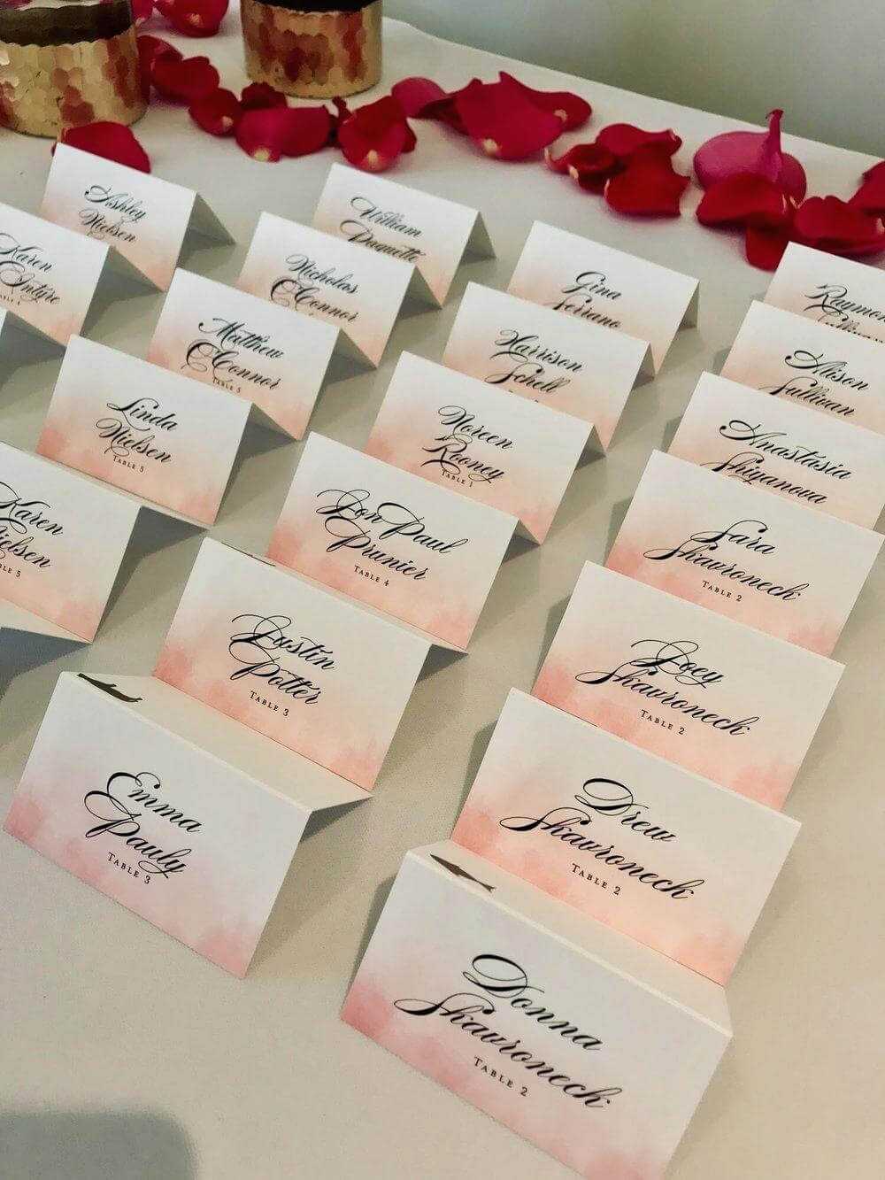 How To Make Place Cards Inside Michaels Place Card Template