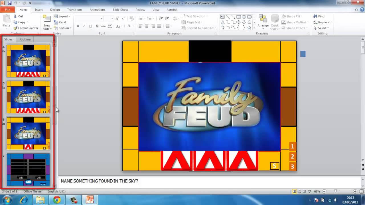 How To Make Powerpoint Games Family Feud For Family Feud Powerpoint Template With Sound