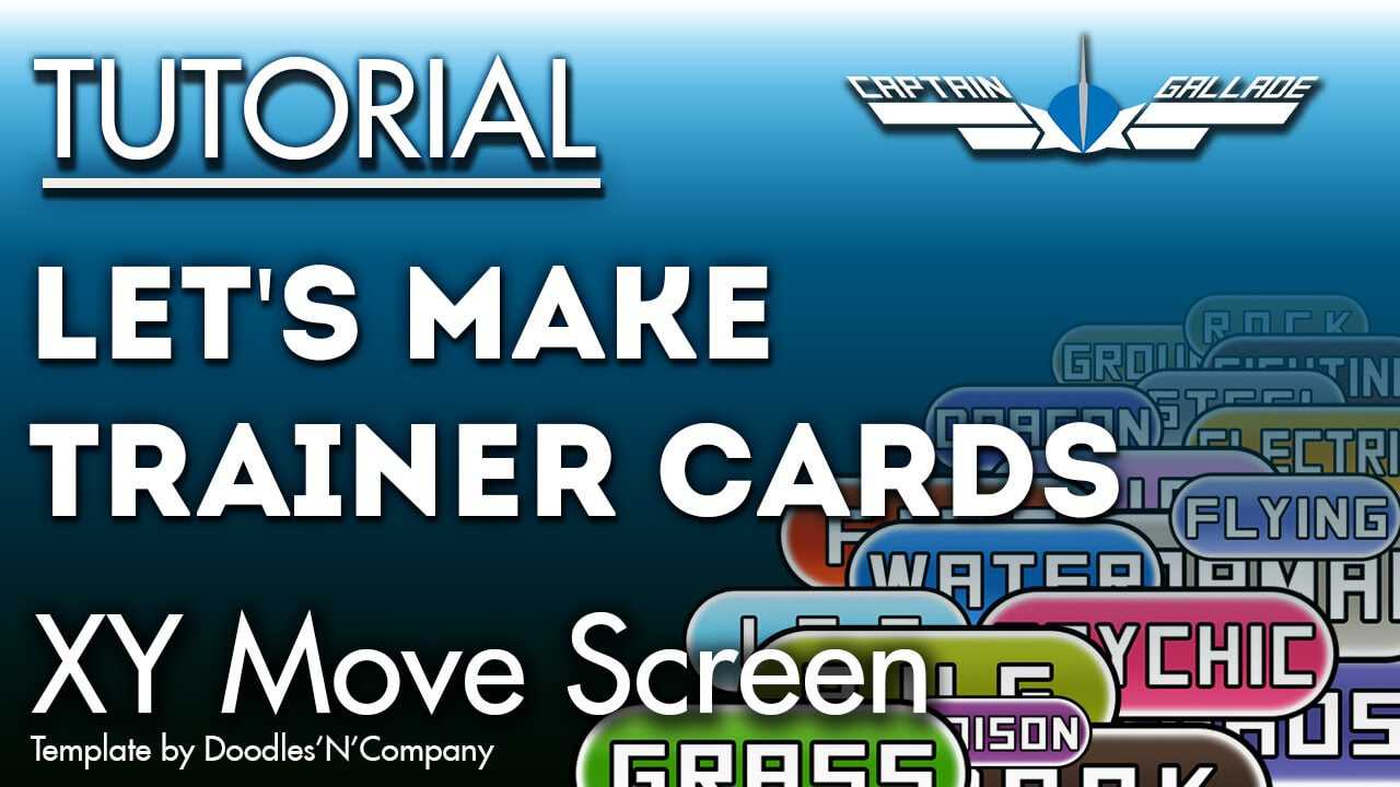 How To Make Trainer Cards | Tutorial | Xy Movescreen Throughout Pokemon Trainer Card Template