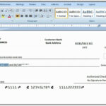 How To Print A Check Draft Template Inside Personal Check Template Word 2003