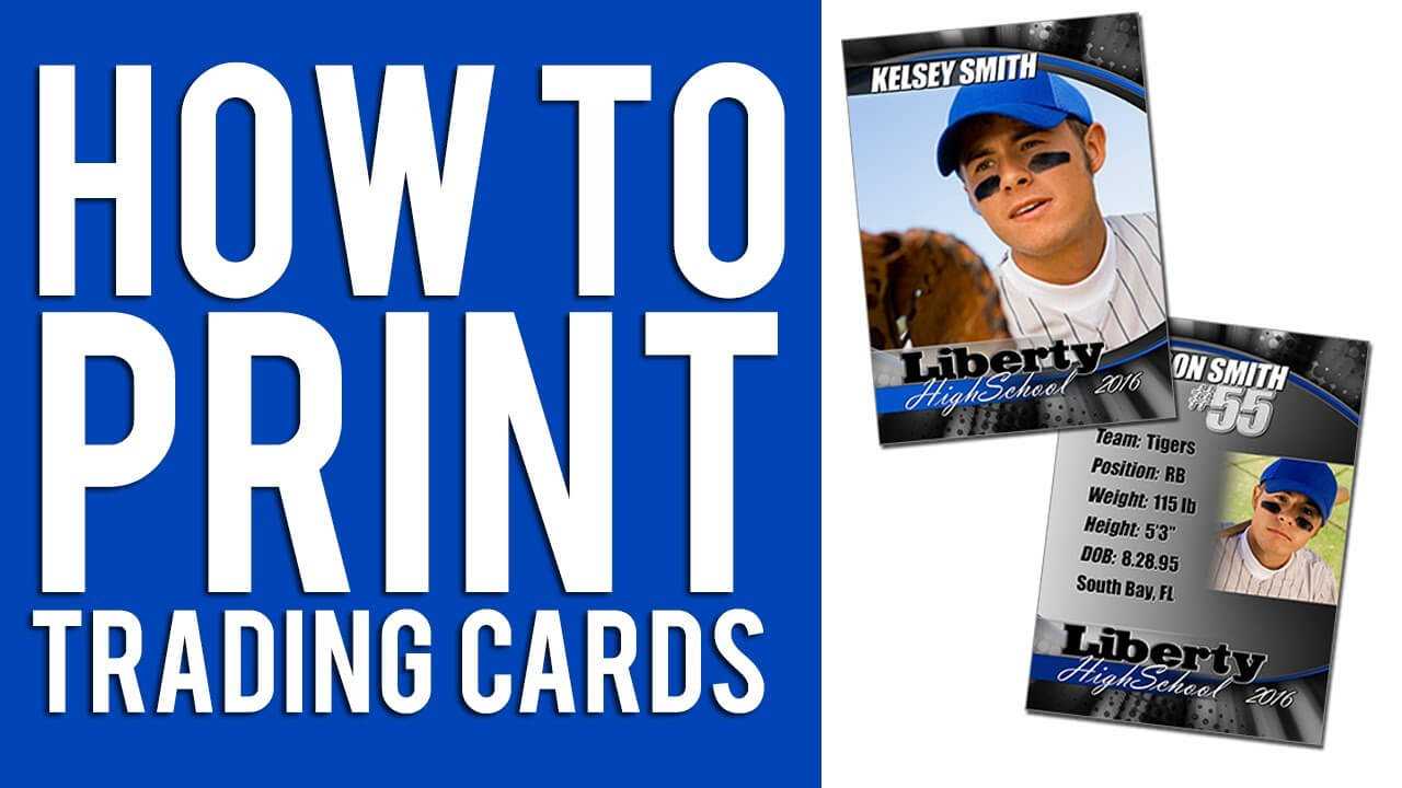 How To Print Custom Trading Cards Tutorial Intended For Custom Baseball Cards Template