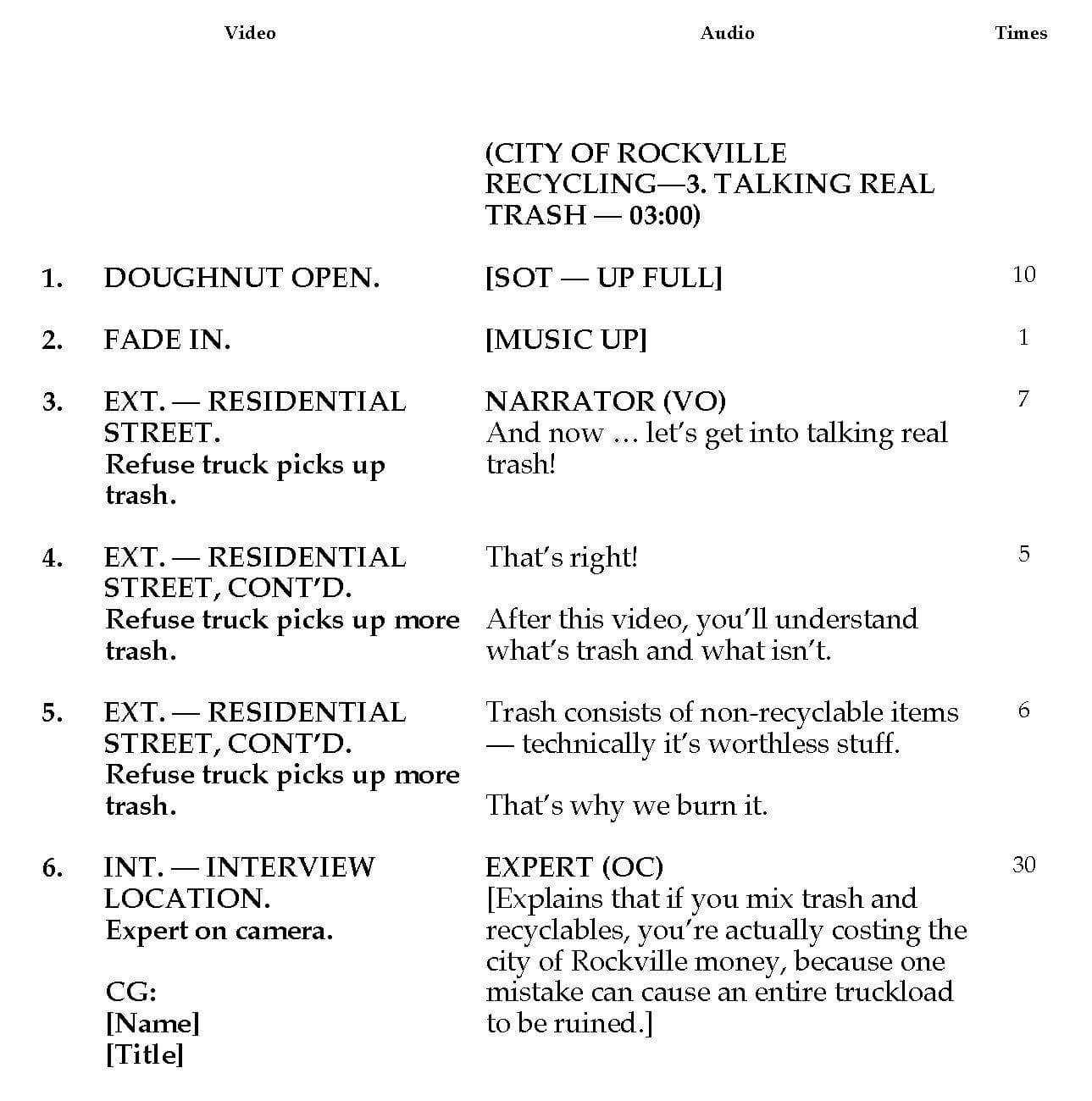 How To Read A Script — Screenplay And Corporate Script Within Shooting Script Template Word