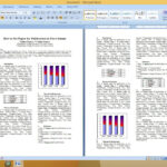 How To Set Two Column Paper For Publication Intended For Scientific Paper Template Word 2010