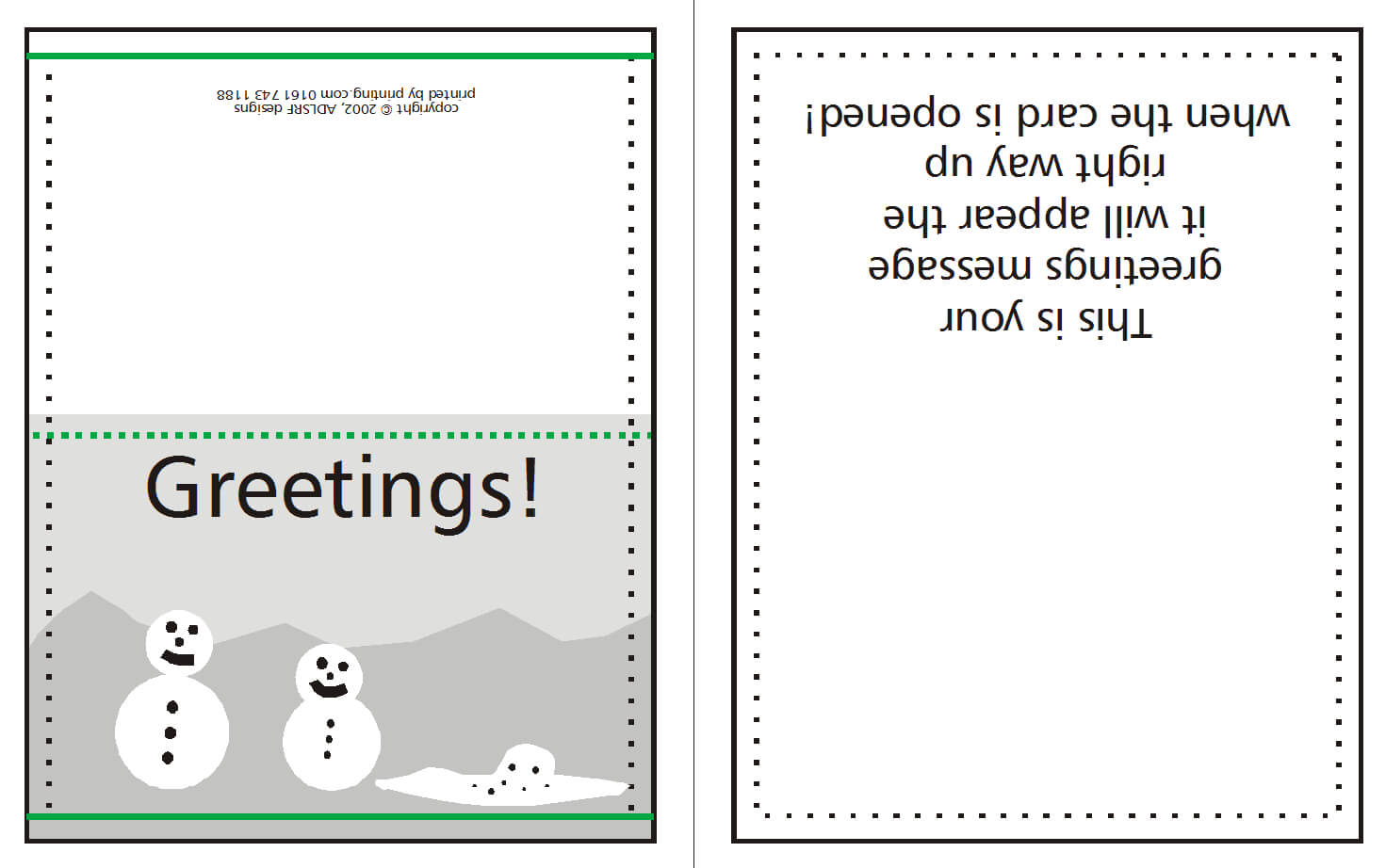 How To Supply Greeting/christmas Cards | W3Pedia Inside Birthday Card Indesign Template