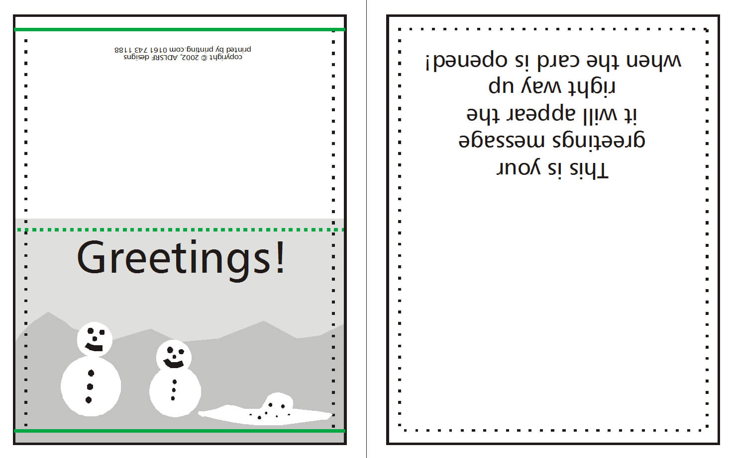 How To Supply Greeting/christmas Cards | W3Pedia Within Birthday Card Template Indesign