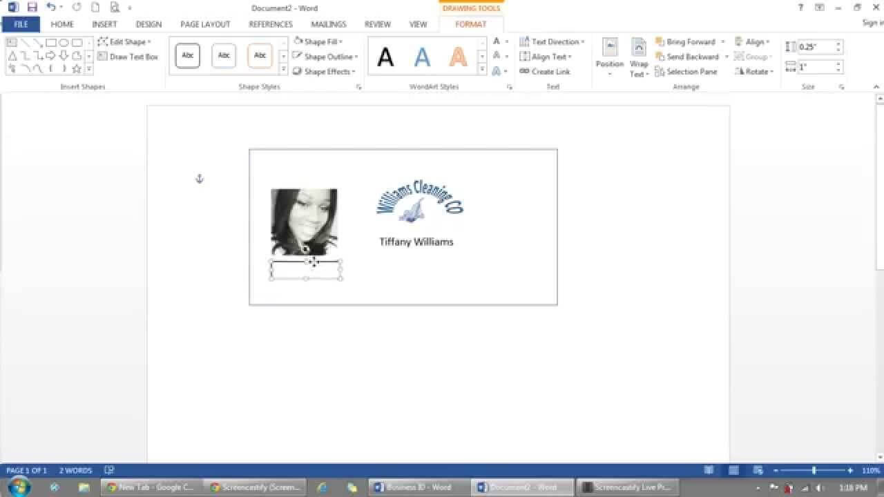 How To Use Microsoft Word To Make Id Badges In Visitor Badge Template Word
