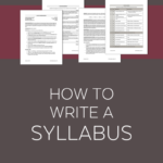 How To Write A Syllabus | Cult Of Pedagogy Inside Blank Syllabus Template