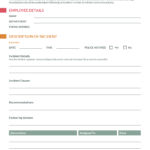 How To Write An Effective Incident Report [Incident Report Throughout Incident Report Log Template