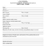 How To Write An Obituary Template In Simple Steps | How To Wiki Intended For Fill In The Blank Obituary Template