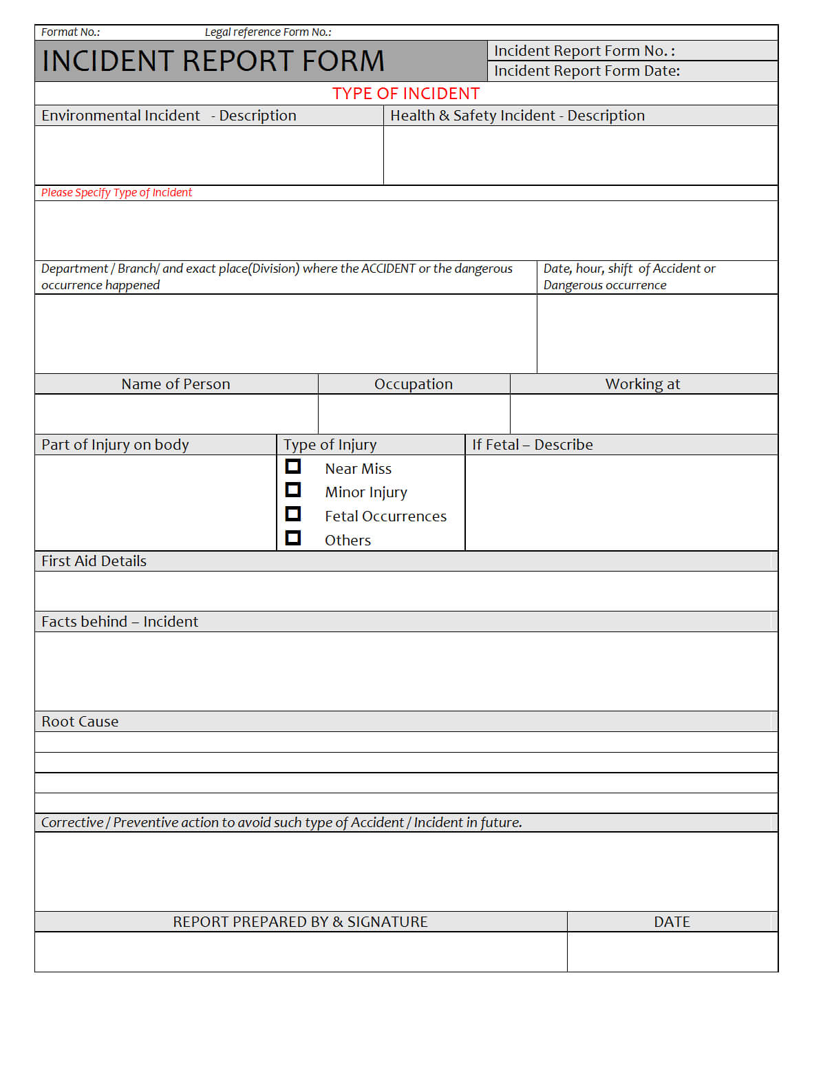 How To Write Security Incident Report Example Information Inside Incident Report Template Microsoft