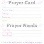 I Love This!!! A Missionary #prayer Card Free Printable To With Regard To Prayer Card Template For Word