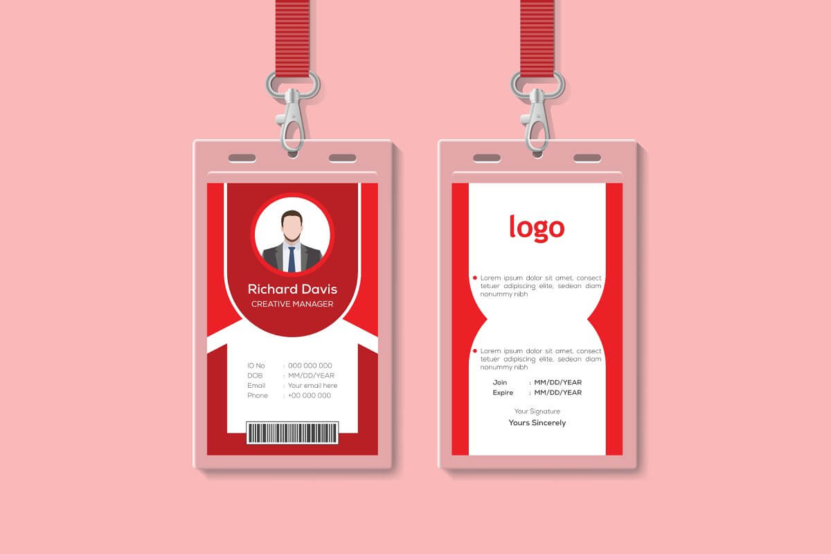 Id Card Template Cdr Free Download Design Online Maker Regarding Free Id Card Template Word
