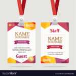 Id Card Template Plastic Badge Pertaining To Conference Id Card Template