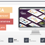 Idea Flat Powerpoint Presentation Template On Behance Regarding Powerpoint Presentation Template Size