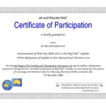 Ideas Collection For Conference Certificate Of Participation For Conference Participation Certificate Template